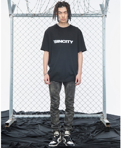 A'GEM/9 × .kom『SINCITY/シンシティ』VIBRATE CIRCLE T-SHIRT