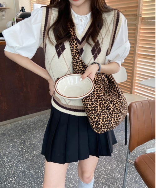 gossip！ロサンゼルス（ゴシップロサンゼルス）の「超軽量　アニマル柄    ヒョウ柄大容量トート（トートバッグ・レディース・ブラウン/オフホワイト・FREE）」の22枚目の写真