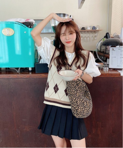 gossip！ロサンゼルス（ゴシップロサンゼルス）の「超軽量　アニマル柄    ヒョウ柄大容量トート（トートバッグ・レディース・ブラウン/オフホワイト・FREE）」の20枚目の写真