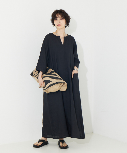 TICCA（ティッカ）の「TICCA リネンキーネックワンピース