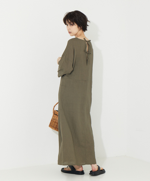 TICCA（ティッカ）の「TICCA リネンキーネックワンピース