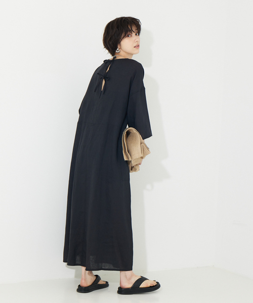 TICCA（ティッカ）の「TICCA リネンキーネックワンピース
