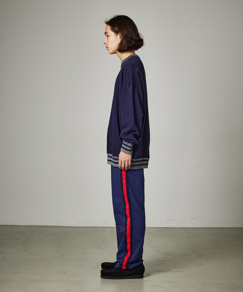 SILAS（サイラス）の「LINE RIB SWEAT TOP　サイラスラインリブスウェットトップ（スウェット・メンズ・ブラック/ネイビー/アッシュ・L/XL/M）」の6枚目の写真
