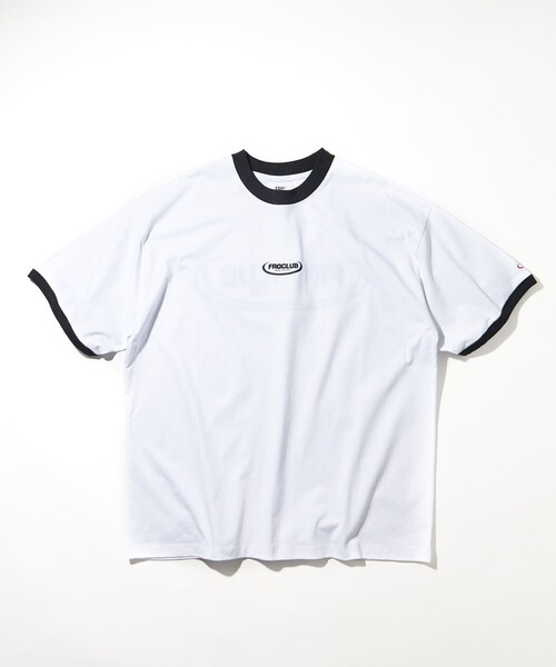 FREAK'S STORE(フリークスストア)の「FROCLUB/フロクラブ BASIC LOGO TEE(Tシャツ/カットソー・メンズ・ブラック/マスタード/アッシュグレー/グリーン/ホワイト/ホワイト系その他・LARGE/MEDIUM/SMALL)」の3枚目の写真