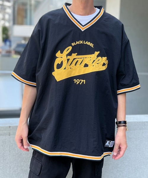 STARTER　スターター　刺繍ロゴ　半袖シャツ　ユニフォーム　XL 古着 STARTER（スターター）の「【STARTER】スターター 半袖 刺繍