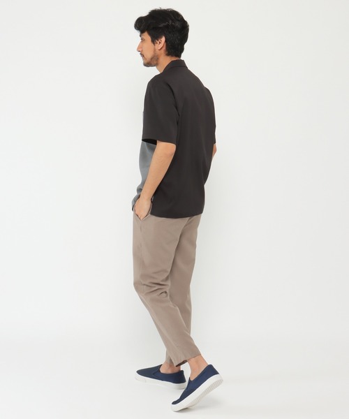 ikka(イッカ)の「バイカラーオープンカラーシャツ(シャツ/ブラウス・メンズ・ブルー/グリーン/ベージュ/チャコールグレー・L/XL/M/S)」の16枚目の写真