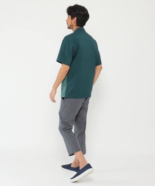 ikka(イッカ)の「バイカラーオープンカラーシャツ(シャツ/ブラウス・メンズ・ブルー/グリーン/ベージュ/チャコールグレー・L/XL/M/S)」の18枚目の写真