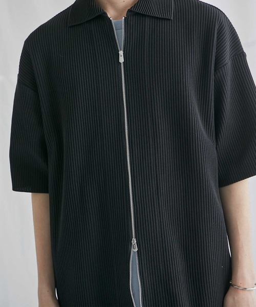 PUBLIC TOKYO/プリーツジップアップトップス PUBLIC TOKYO（パブリックトウキョウ）の「プリーツジップアップ