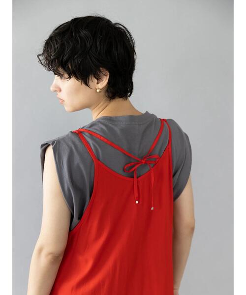 koe（コエ）の「レーヨンキャミワンピ*（ワンピース・レディース・レッド/ブルー・FREE）」の9枚目の写真