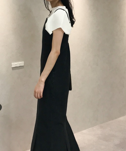 ABITOKYO（アビトーキョー）の「デニム,ツイルマーメイドワンピース（ワンピース・レディース・アイボリー/ブラック・FREE）」の13枚目の写真