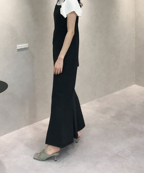 ABITOKYO（アビトーキョー）の「デニム,ツイルマーメイドワンピース（ワンピース・レディース・アイボリー/ブラック・FREE）」の14枚目の写真