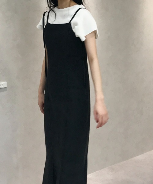 ABITOKYO（アビトーキョー）の「デニム,ツイルマーメイドワンピース（ワンピース・レディース・アイボリー/ブラック・FREE）」の15枚目の写真