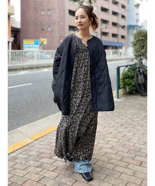 Ungrid（アングリッド）の「【WEB限定】キルティングライナールーズブルゾン（ブルゾン・レディース・ブラック/カーキ・FREE）」の11枚目の写真