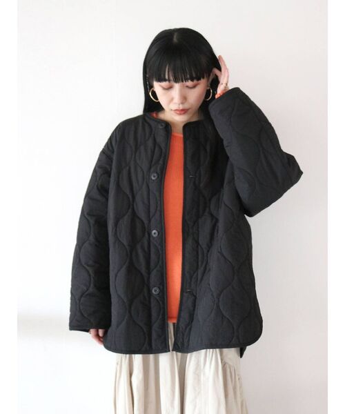 Ungrid（アングリッド）の「【WEB限定】キルティングライナールーズブルゾン（ブルゾン・レディース・ブラック/カーキ・FREE）」の17枚目の写真