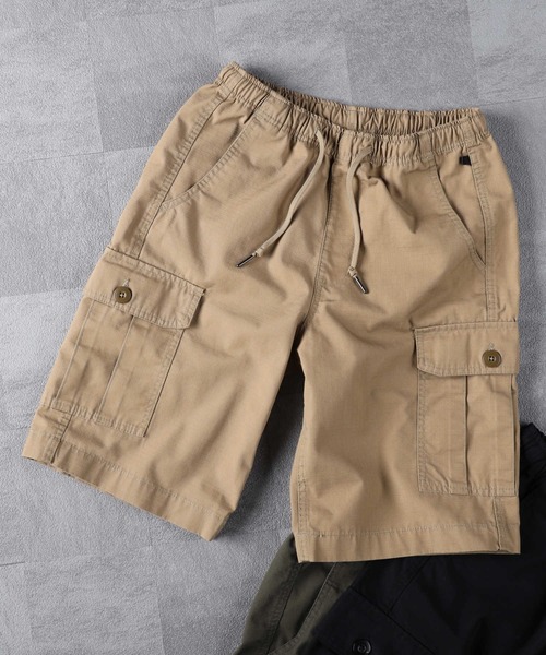Right-on(ライトオン)の「TCリップカーゴショーツ(カーゴパンツ・メンズ・ブラック/オリーブ/ベージュ・S/L/XL/M)」の2枚目の写真