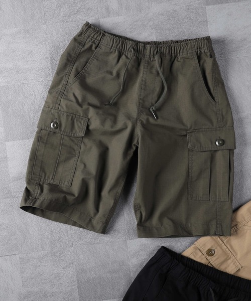 Right-on(ライトオン)の「TCリップカーゴショーツ(カーゴパンツ・メンズ・ブラック/オリーブ/ベージュ・S/L/XL/M)」の3枚目の写真