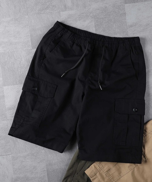 Right-on(ライトオン)の「TCリップカーゴショーツ(カーゴパンツ・メンズ・ブラック/オリーブ/ベージュ・S/L/XL/M)」の1枚目の写真