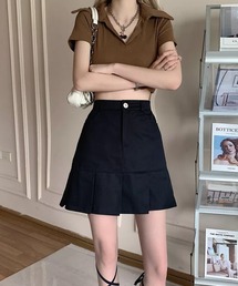 Auntie Rosa | ストレートプリーツミニスカート(スカート)
