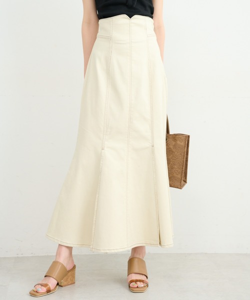 FREE'S MART(フリーズマート)の「【Sシリーズ対応】ハイウエストタックマーメイドデニムスカート(デニムスカート・レディース・ホワイト系その他/グリーン系その他/ブルー系その他・SMALL/MEDIUM/X-SMALL)」の6枚目の写真