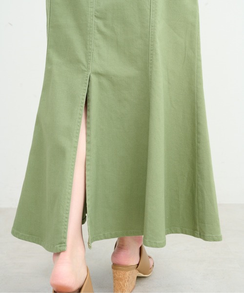 FREE'S MART(フリーズマート)の「【Sシリーズ対応】ハイウエストタックマーメイドデニムスカート(デニムスカート・レディース・ホワイト系その他/グリーン系その他/ブルー系その他・SMALL/MEDIUM/X-SMALL)」の8枚目の写真