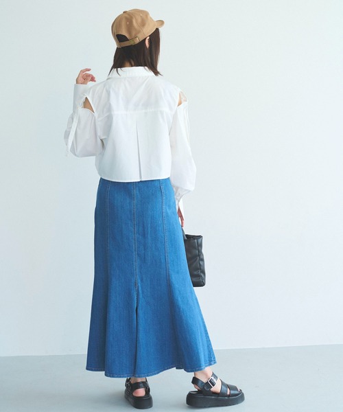 FREE'S MART(フリーズマート)の「【Sシリーズ対応】ハイウエストタックマーメイドデニムスカート(デニムスカート・レディース・ホワイト系その他/グリーン系その他/ブルー系その他・SMALL/MEDIUM/X-SMALL)」の22枚目の写真