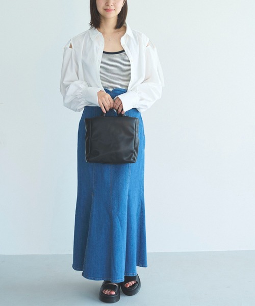 FREE'S MART(フリーズマート)の「【Sシリーズ対応】ハイウエストタックマーメイドデニムスカート(デニムスカート・レディース・ホワイト系その他/グリーン系その他/ブルー系その他・SMALL/MEDIUM/X-SMALL)」の9枚目の写真