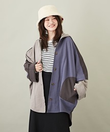 CUBE SUGAR（キューブシュガー）の「WEB限定無地スウェットブロッキングドルマンフーディ（パーカー）」