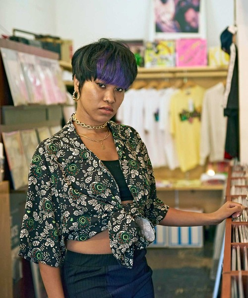 ANNA SUI（アナスイ）の「ANNA SUI Archive アーカイブ総柄 半袖シャツ【SP】（シャツ/ブラウス・レディース・ブルー/ブラック/グリーン・M/L/XL）」の22枚目の写真