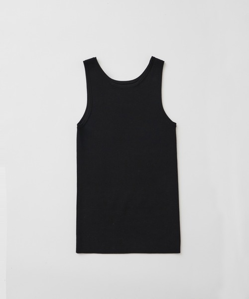 CEL ANSWER（シーイーエルアンサー）の「アメスリニットタンクトップ（タンクトップ・レディース・ブラック/ダークグリーン/マスタード・FREE）」の4枚目の写真