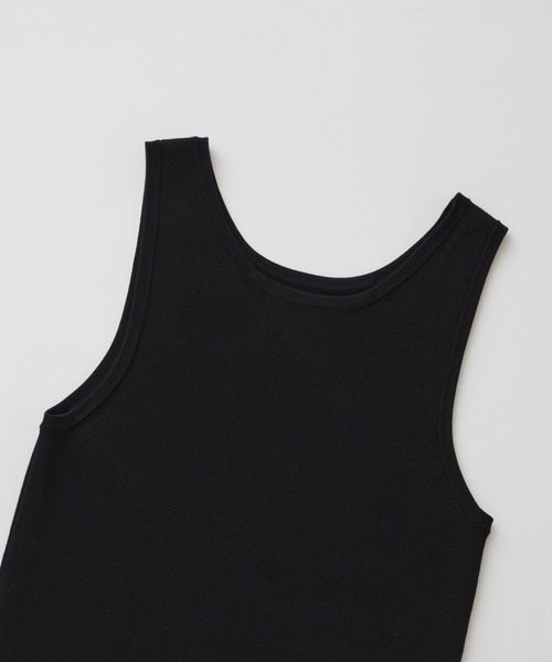 CEL ANSWER（シーイーエルアンサー）の「アメスリニットタンクトップ（タンクトップ・レディース・ブラック/ダークグリーン/マスタード・FREE）」の8枚目の写真