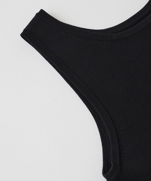 CEL ANSWER（シーイーエルアンサー）の「アメスリニットタンクトップ（タンクトップ・レディース・ブラック/ダークグリーン/マスタード・FREE）」の9枚目の写真