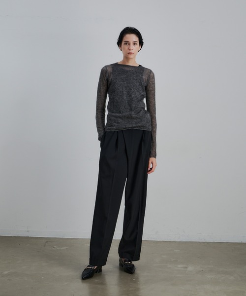 CEL ANSWER（シーイーエルアンサー）の「アメスリニットタンクトップ（タンクトップ・レディース・ブラック/ダークグリーン/マスタード・FREE）」の17枚目の写真