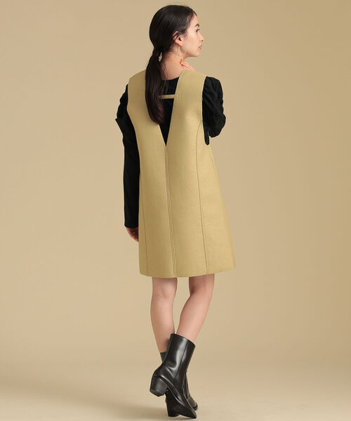 Ray BEAMS(レイビームス)の「Ray BEAMS / ボンディング ミニ ワンピース(ワンピース・レディース・イエロー/ブラック・1/0)」の18枚目の写真