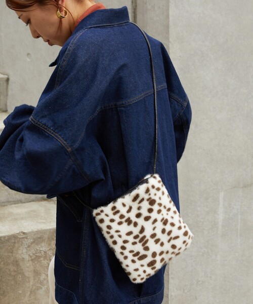 FREAK'S STORE（フリークスストア）の「【WEB限定】フェイクファーショルダーバッグ（ショルダーバッグ・レディース・レオパード/ナチュラル/ブラウン/ブラック・ONE SIZE）」の7枚目の写真