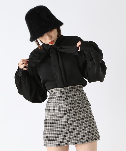 Heather(ヘザー)の「アソートボウタイブラウス 166447(シャツ/ブラウス・レディース・ブラック/レッド系その他/オフホワイト・FREE)」の22枚目の写真