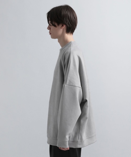 HARE（ハレ）の「スウェードライクプルオーバー(HARE)（スウェット・メンズ・ライトグレー/ブラック/チャコールグレー/グリーン/ライトインディゴブルー・SMALL/MEDIUM）」の10枚目の写真