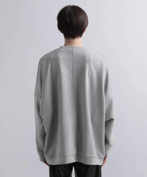 HARE（ハレ）の「スウェードライクプルオーバー(HARE)（スウェット・メンズ・ライトグレー/ブラック/チャコールグレー/グリーン/ライトインディゴブルー・SMALL/MEDIUM）」の11枚目の写真