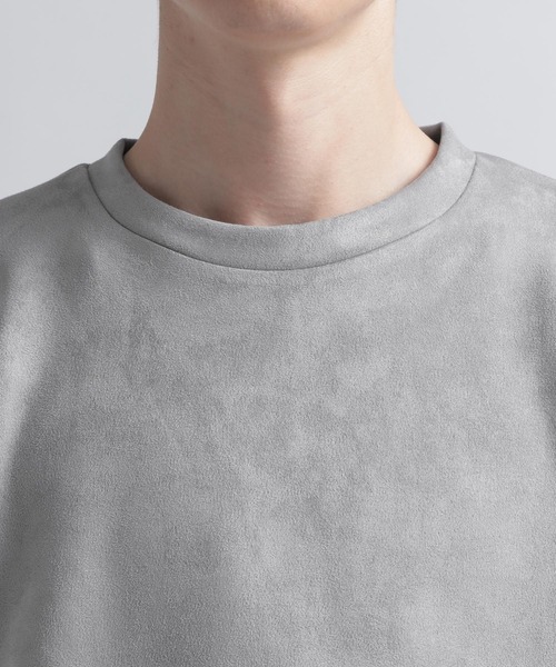 HARE（ハレ）の「スウェードライクプルオーバー(HARE)（スウェット・メンズ・ライトグレー/ブラック/チャコールグレー/グリーン/ライトインディゴブルー・SMALL/MEDIUM）」の12枚目の写真