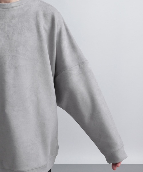 HARE（ハレ）の「スウェードライクプルオーバー(HARE)（スウェット・メンズ・ライトグレー/ブラック/チャコールグレー/グリーン/ライトインディゴブルー・SMALL/MEDIUM）」の13枚目の写真
