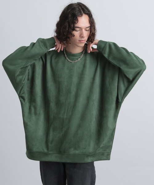 HARE（ハレ）の「スウェードライクプルオーバー(HARE)（スウェット・メンズ・ライトグレー/ブラック/チャコールグレー/グリーン/ライトインディゴブルー・SMALL/MEDIUM）」の20枚目の写真