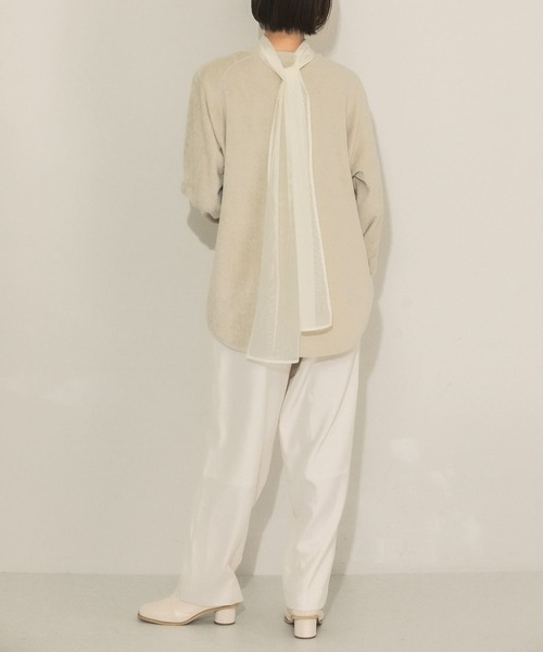 KBF（ケイビーエフ）の「パイルラグランTEE（Tシャツ/カットソー・レディース・ベージュ系その他/バーガンディー/カーキ・ONE）」の7枚目の写真