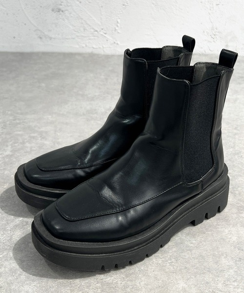 apres jour mignon(アプレジュールミニョン)の「サイドゴアブーツ【ZOZOTOWN限定アイテム】(ブーツ・レディース・ダークブラウン/ブラック/アイボリー/グリーン・MEDIUM/SMALL/X-LARGE/LARGE)」の12枚目の写真