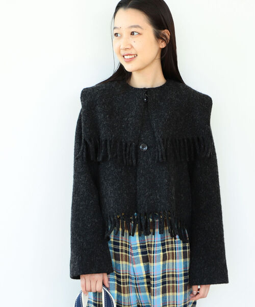 BEAMS BOY（ビームスボーイ）の「BEAMS BOY / フリンジ デタッチカラー