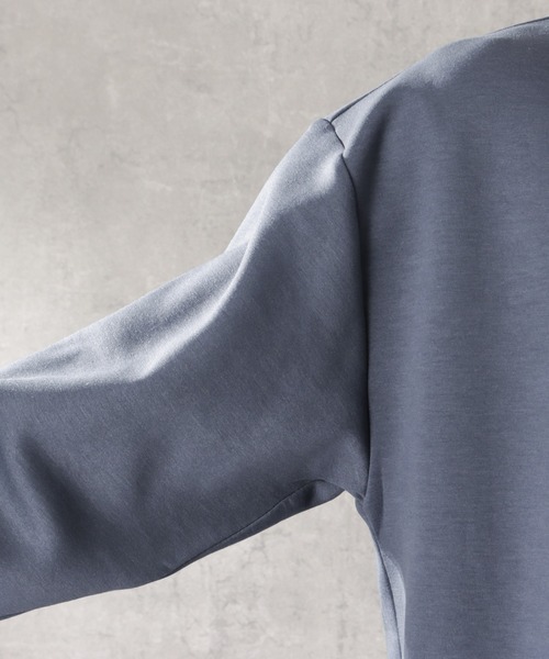 URBAN COLLECTION（アーバンコレクション）の「ポンチ素材 ライトフェイクレイヤード無地トレーナー（スウェット・メンズ・グレー/ブラック/ブルー/ブラウン・XL/M/L）」の11枚目の写真