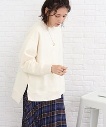 SHOO・LA・RUE | サイドにスリット入りで抜け感あり！スエード調トップス(Tシャツ/カットソー)