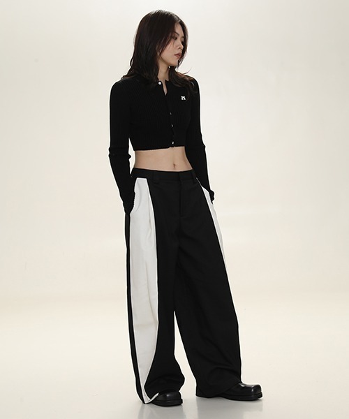 MASONPRINCE（メイソンプリンス）の「サイドラインバルーンワイドスラックス SK2093【MASONPRINCE】（スラックス・メンズ・ブラック/グレー・S/M/L/XL）」の10枚目の写真