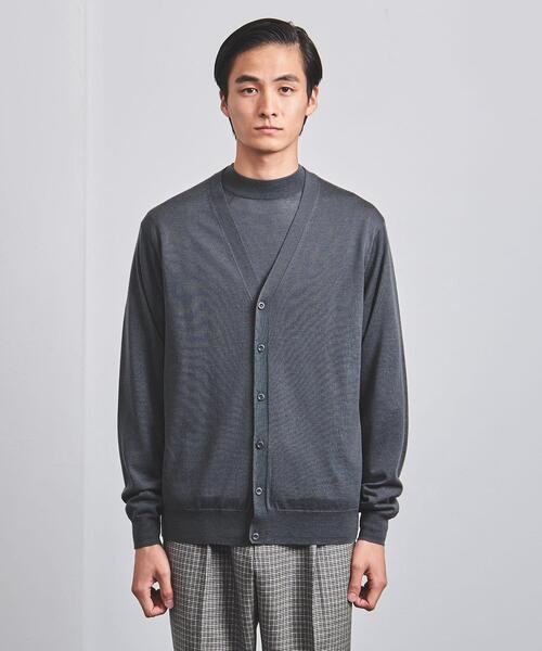 UNITED ARROWS(ユナイテッドアローズ)の「ニット カーディガン(カーディガン/ボレロ・メンズ・その他1/ネイビー/グレー/ライラック・L/XL/M/S)」の5枚目の写真