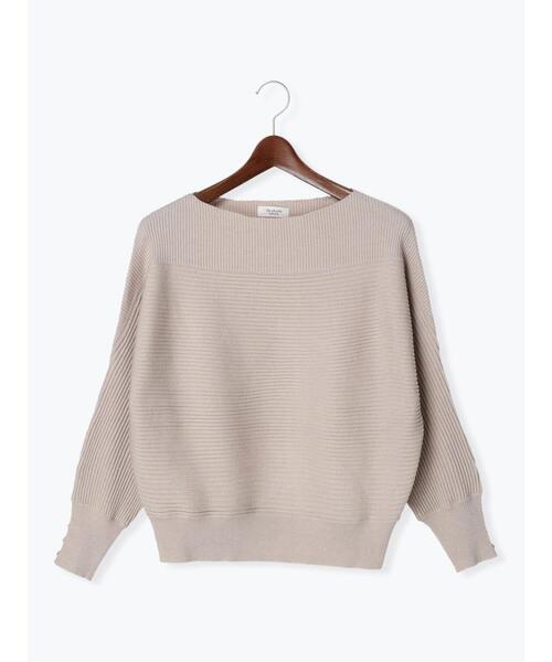 Te chichi TERRASSE（テチチテラス）の「ラメ混リブドルマンニット（ニット/セーター・レディース・ベージュ/イエロー/キナリ/ブルー・ﾌﾘ-）」の16枚目の写真