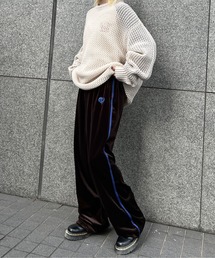 ベロアフレアパンツ