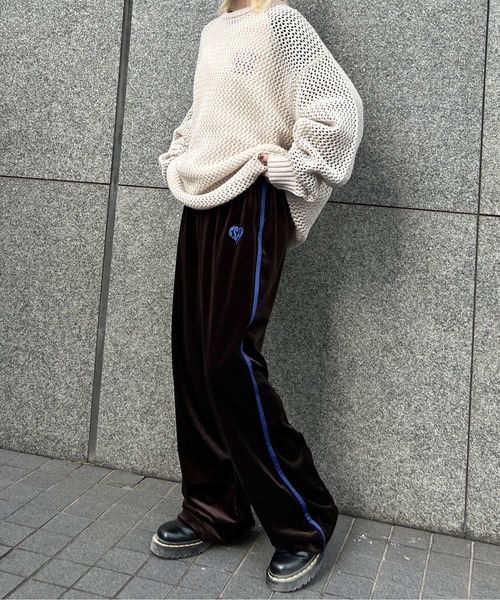 Needles ベロアフレアパンツ 中古・古着通販】Needles (ニードルズ) ベロアトラックパンツ